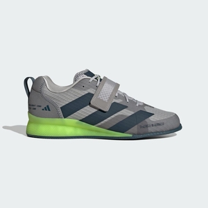 Chaussure Haltérophilie Adidas Adipower Weightlifting 3 Grise Bleu Marine Vert Femme | IUJ-57976014