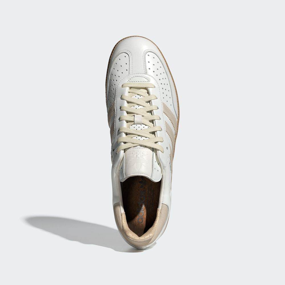 Chaussure Training Adidas Samba OG Blanche Beige Femme | ITK-64509054