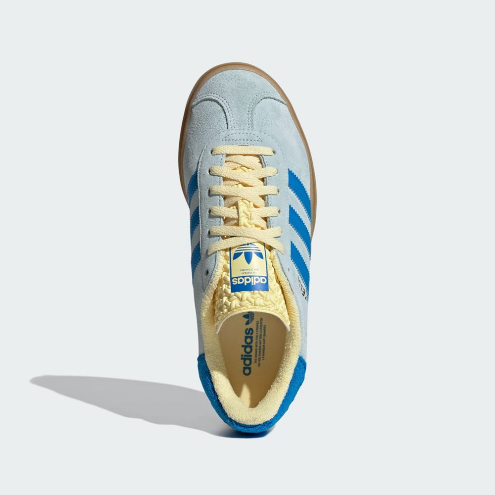 Chaussure Training Adidas Gazelle Bleu Jaune Femme | SAD-96310829