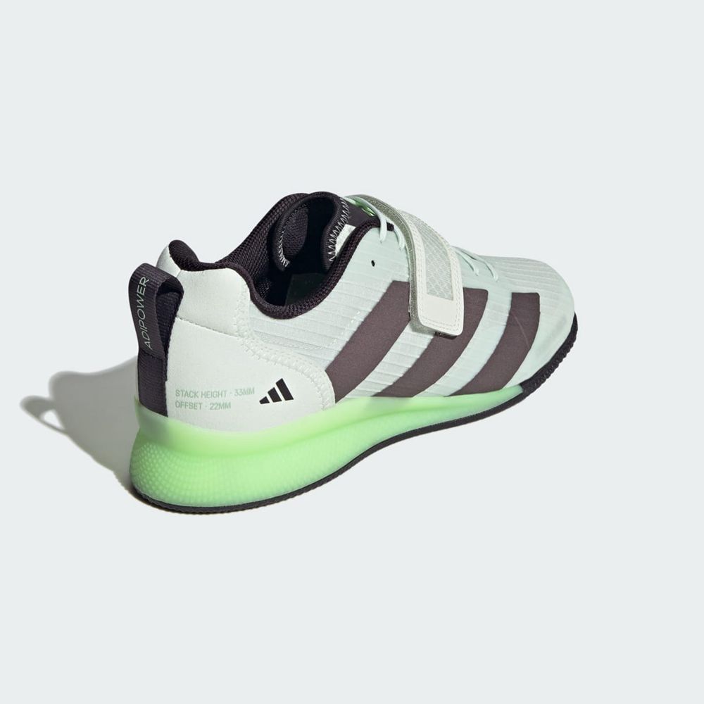 Chaussure Haltérophilie Adidas Adipower Weightlifting 3 Vert Grise Femme | XQS-36241722