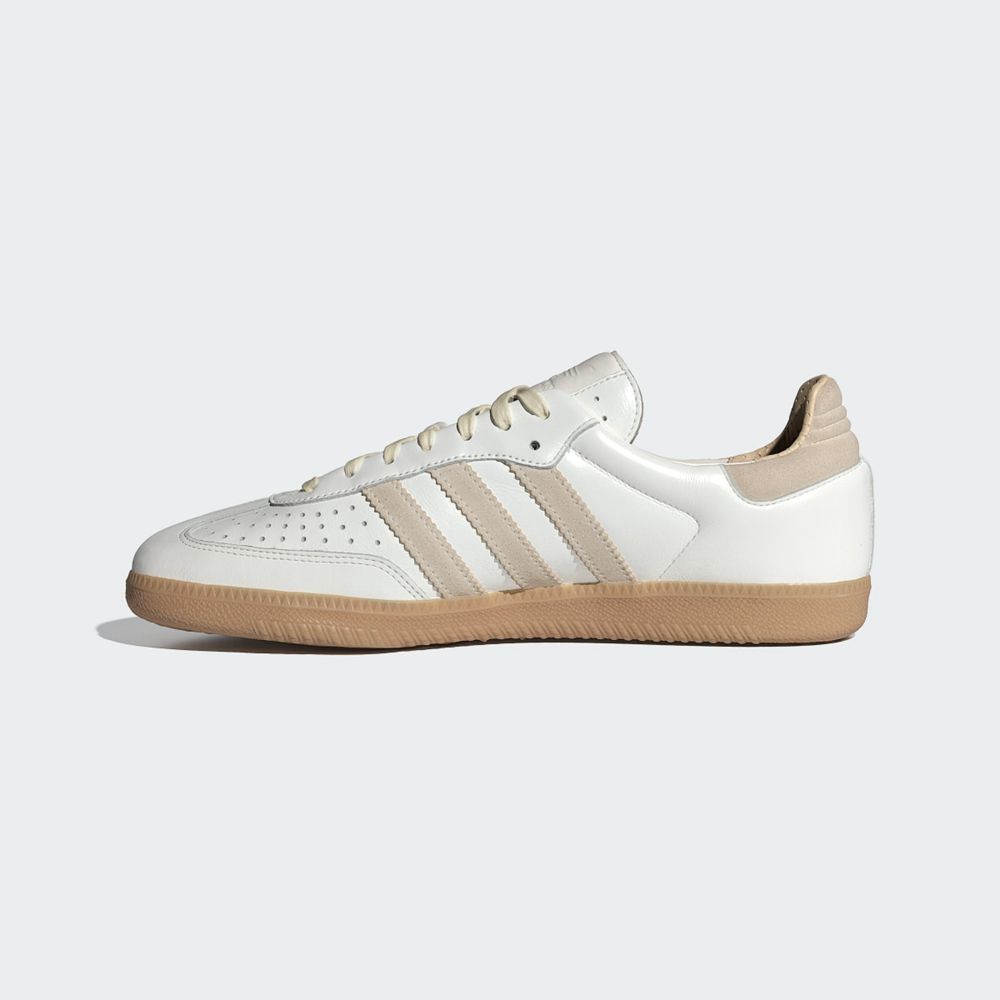 Chaussure Training Adidas Samba OG Blanche Beige Femme | ITK-64509054