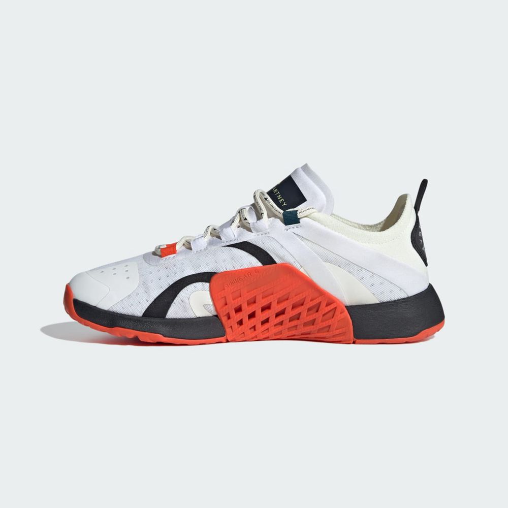 Chaussure Training Adidas Adidas by Stella McCartney Dropset Blanche Orange Femme | SBK-71771066