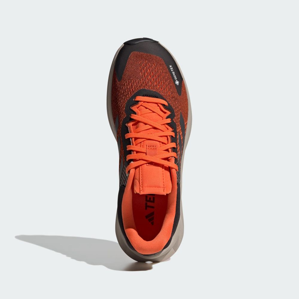 Chaussure Trail Running Adidas Terrex Soulstride Flow GTX W Noir Grise Orange Femme | UOD-74851219