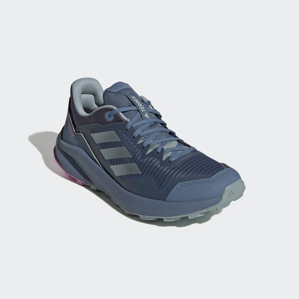 Chaussure Trail Running Adidas Terrex Trailrider Bleu Marine Grise Violette Femme | HCM-62400277