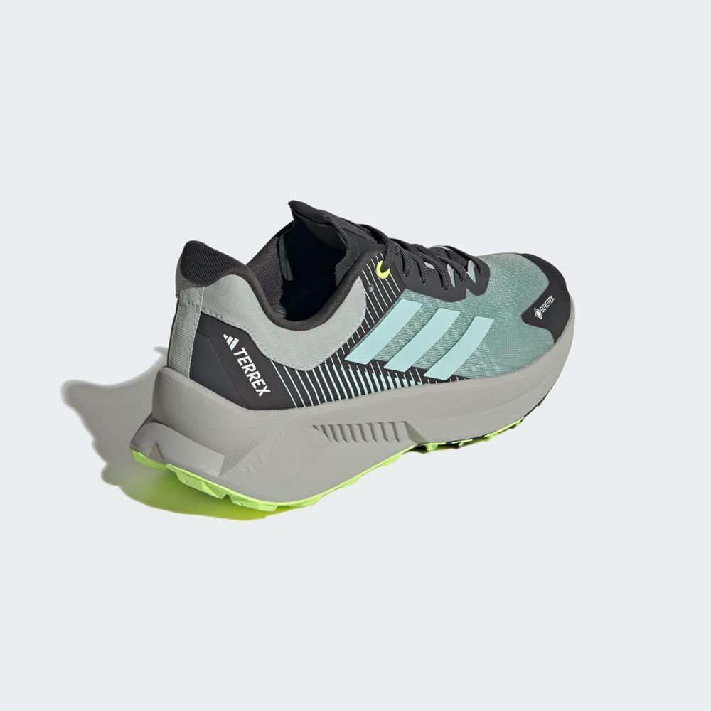 Chaussure Trail Running Adidas Terrex Soulstride Flow GTX W Argent Bleu Vert Femme | ZMF-33305919