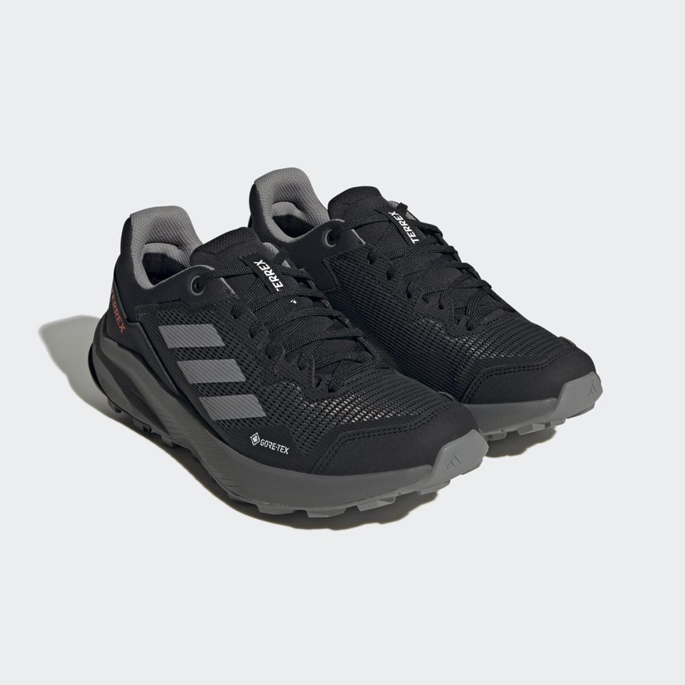 Chaussure Trail Running Adidas Terrex Trail Rider Gore-Tex Noir Grise Femme | AOQ-89846635