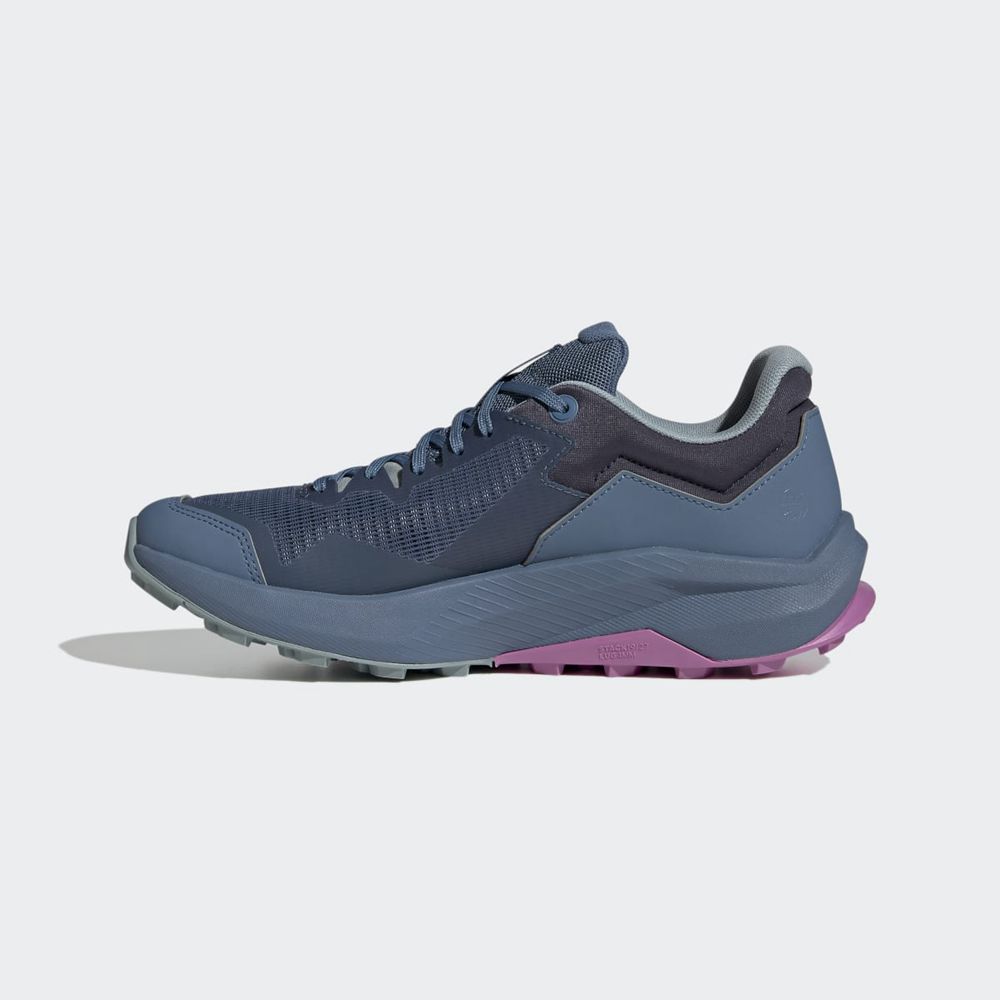 Chaussure Trail Running Adidas Terrex Trailrider Bleu Marine Grise Violette Femme | HCM-62400277