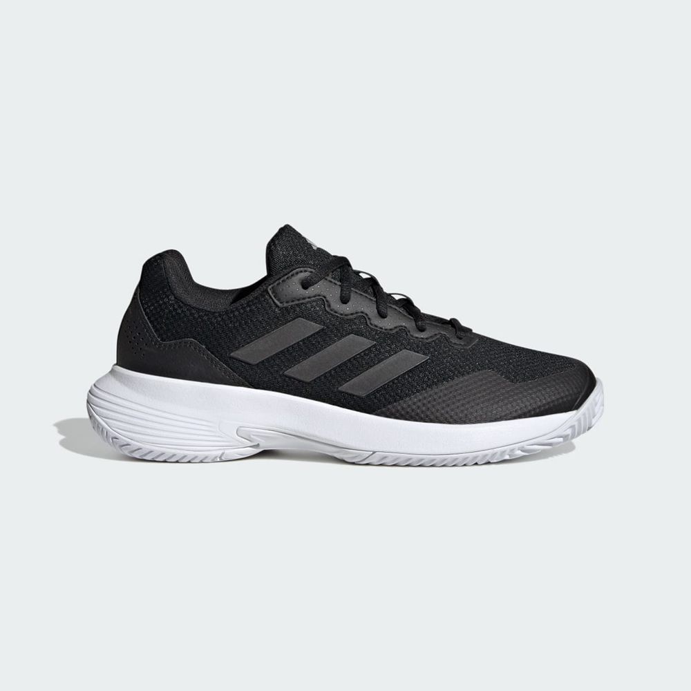 Chaussure Tennis Adidas Gamecourt 2.0 Noir Argent Femme | MOI-21339391