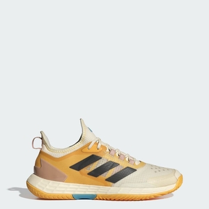 Chaussure Tennis Adidas Adizero Ubersonic 4.1 Jaune Noir Blanche Femme | OTI-82235679