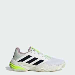 Chaussure Tennis Adidas Barricade 13 Blanche Noir Vert Femme | ZDT-12129232