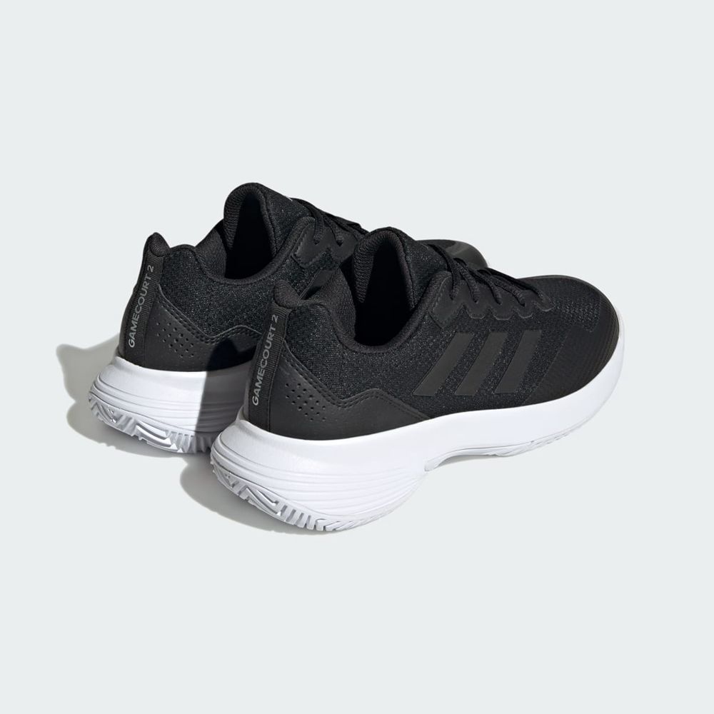 Chaussure Tennis Adidas Gamecourt 2.0 Noir Argent Femme | MOI-21339391