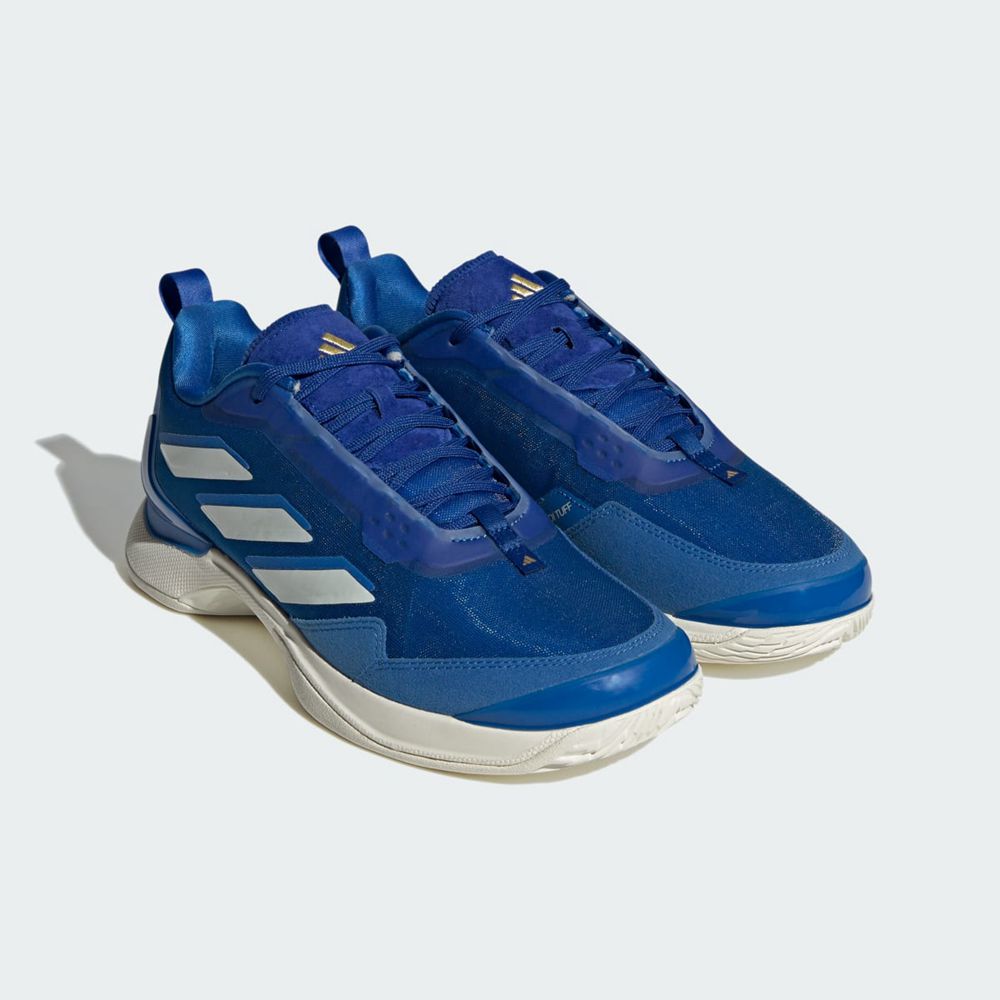 Chaussure Tennis Adidas Avacourt Bleu Blanche Femme | CDD-22889755