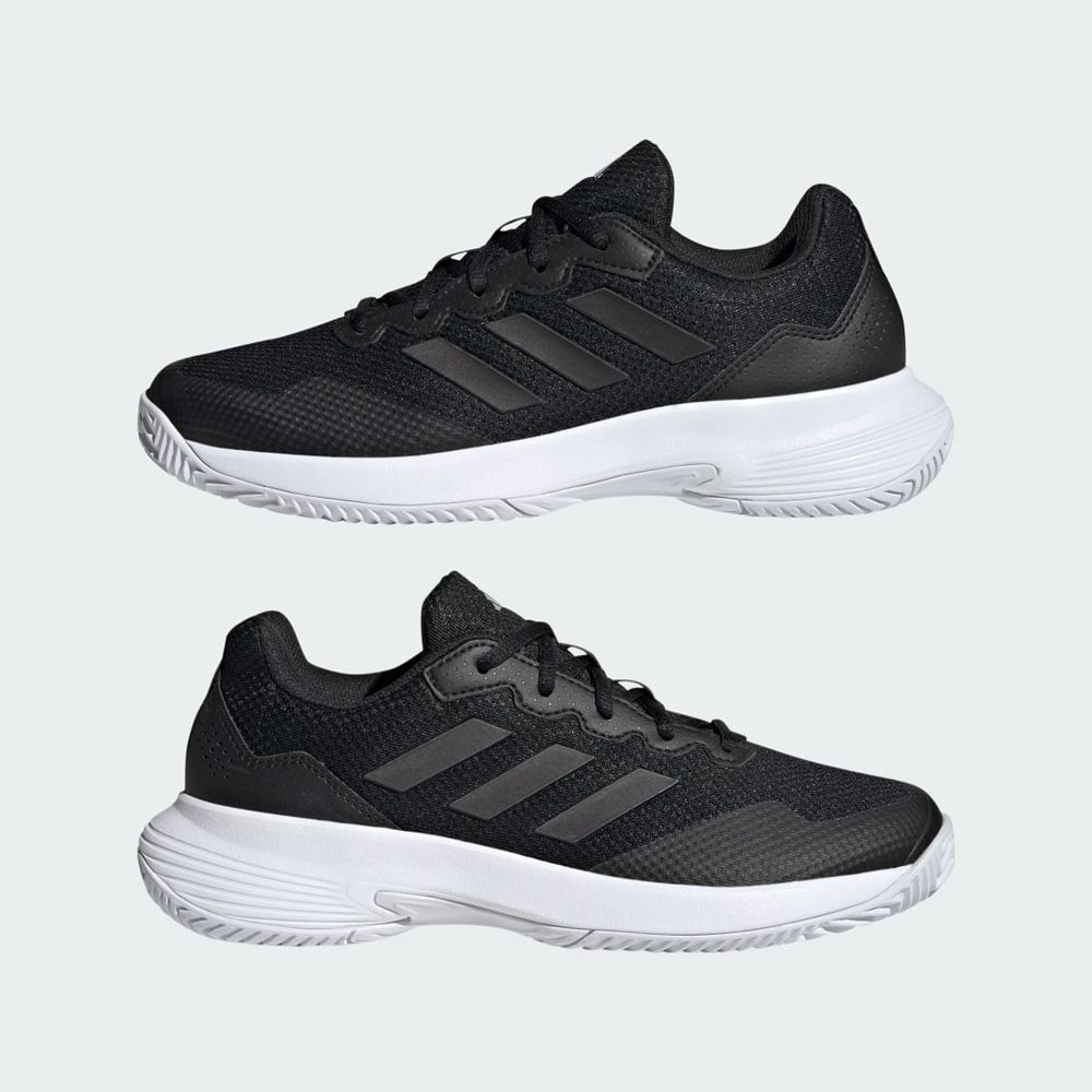 Chaussure Tennis Adidas Gamecourt 2.0 Noir Argent Femme | MOI-21339391