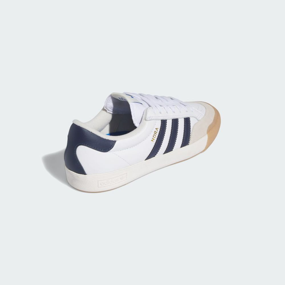 Chaussure Tennis Adidas Nora Blanche Bleu Marine Femme | YKP-96885060