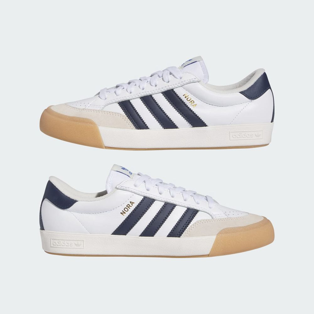 Chaussure Tennis Adidas Nora Blanche Bleu Marine Femme | YKP-96885060