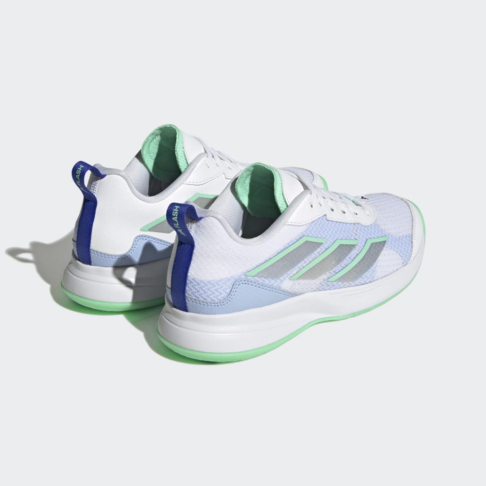 Chaussure Tennis Adidas Avaflash Low Blanche Argent Vert Femme | NKX-27755752