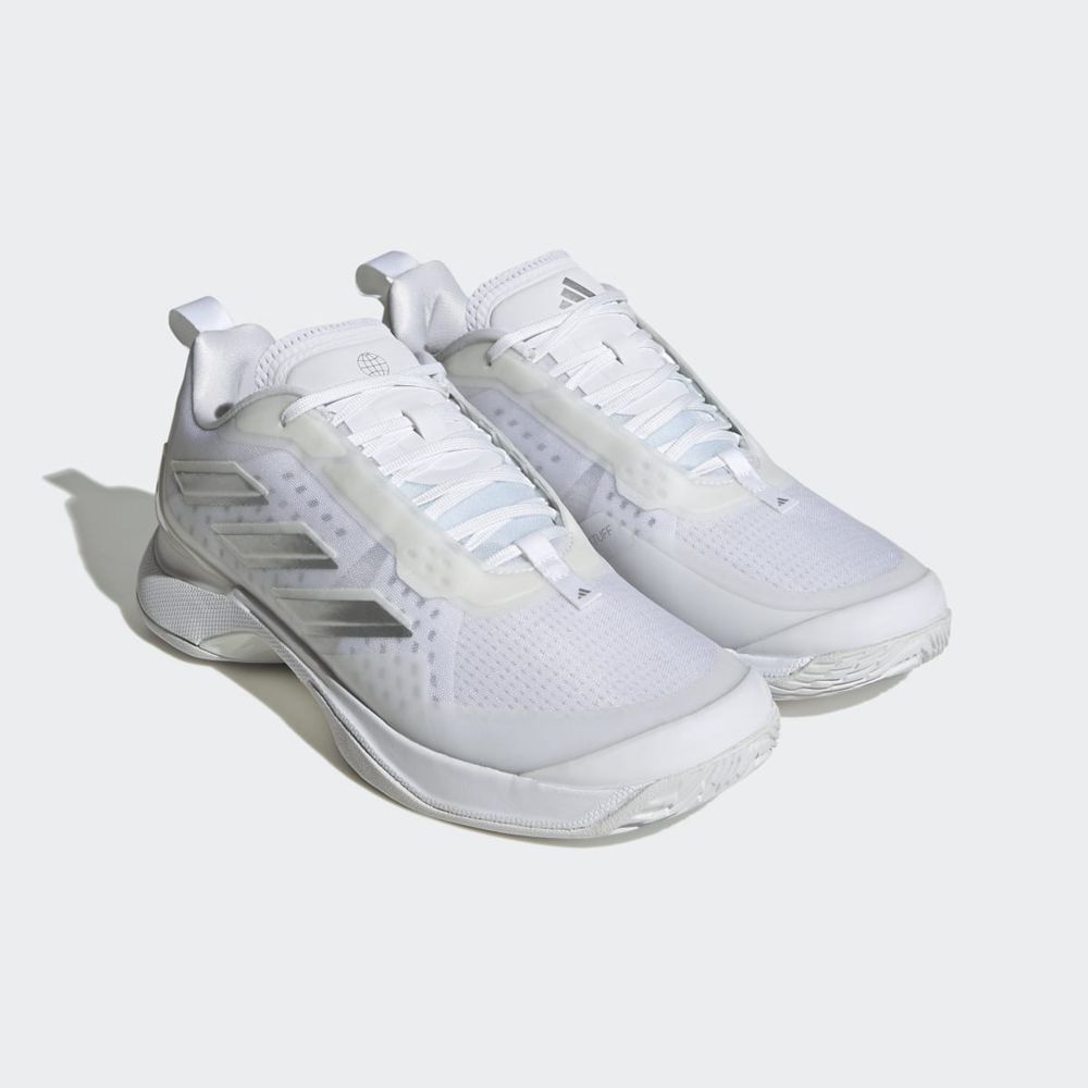 Chaussure Tennis Adidas Avacourt Blanche Argent Femme | KPP-42555074