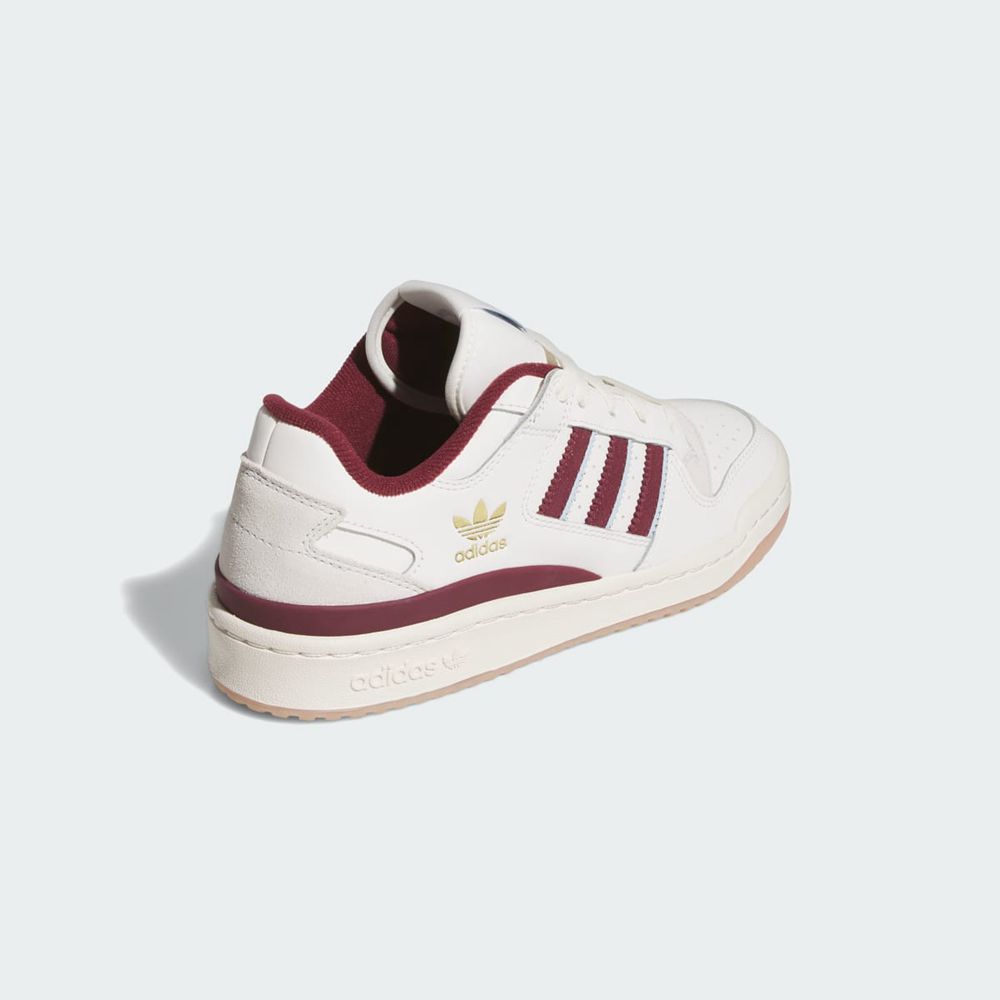 Basket Adidas Forum Low CL Blanche Bordeaux Femme | ABY-24050992