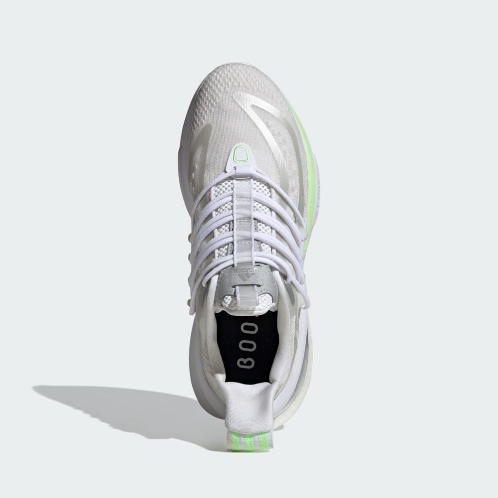 Basket Adidas Alphaboost V1 Blanche Argent Vert Femme | RBP-94769767