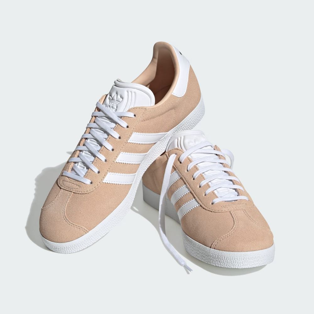 Basket Adidas Gazelle Rose Blanche Femme | DJM-67379363