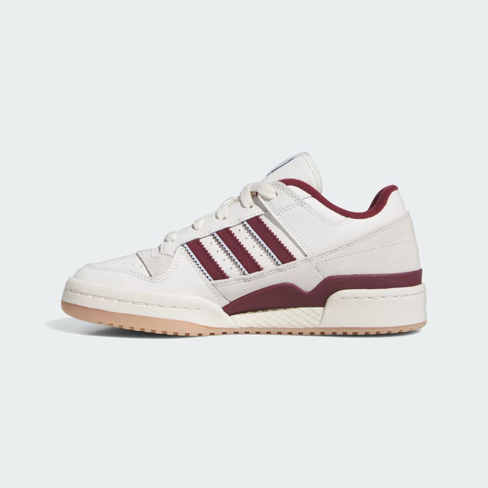 Basket Adidas Forum Low CL Blanche Bordeaux Femme | ABY-24050992