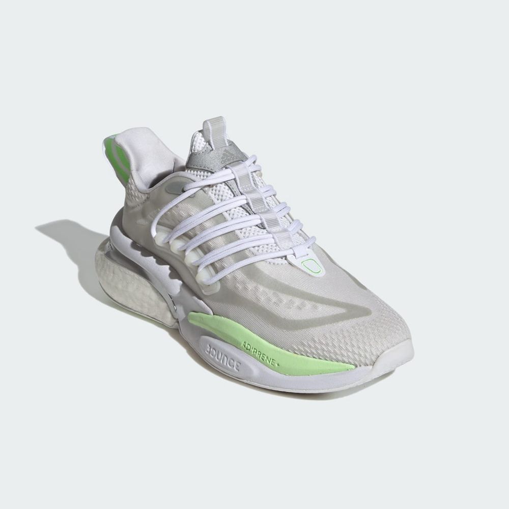 Basket Adidas Alphaboost V1 Blanche Argent Vert Femme | RBP-94769767