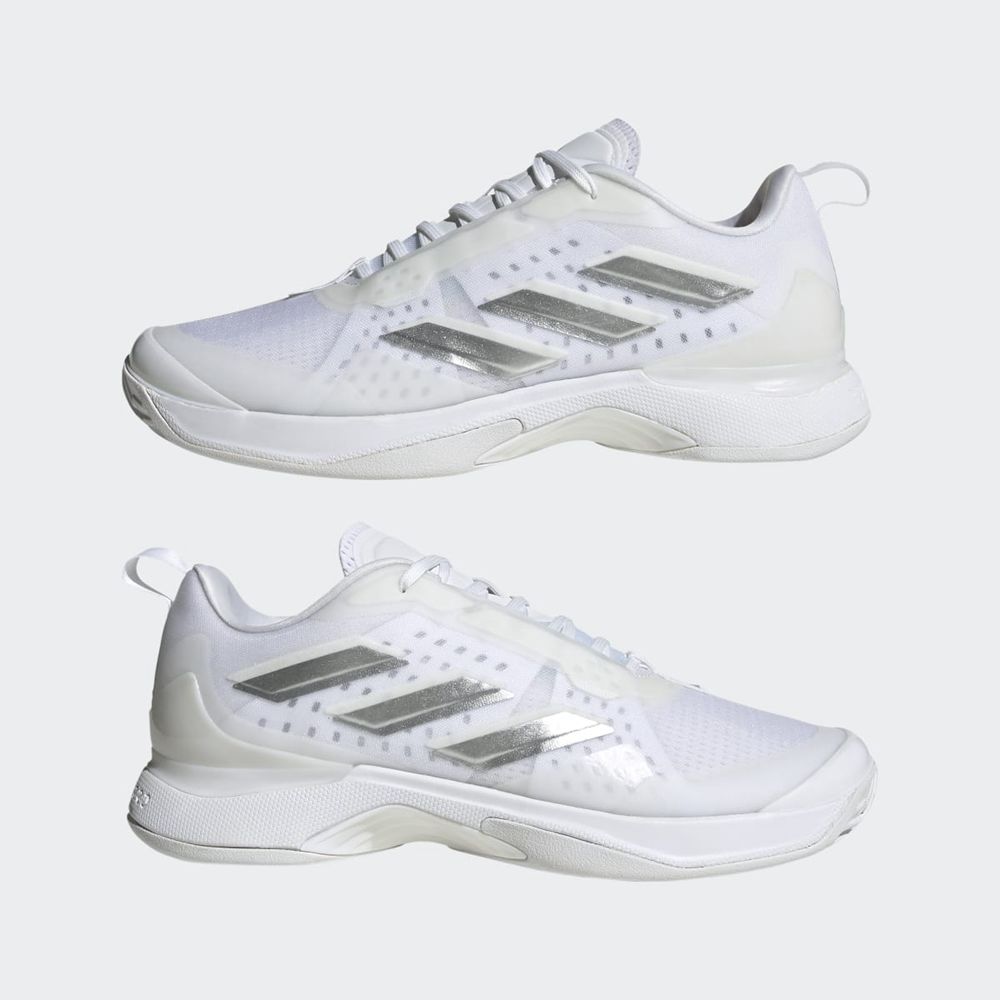 Chaussure Tennis Adidas Avacourt Blanche Argent Femme | KPP-42555074