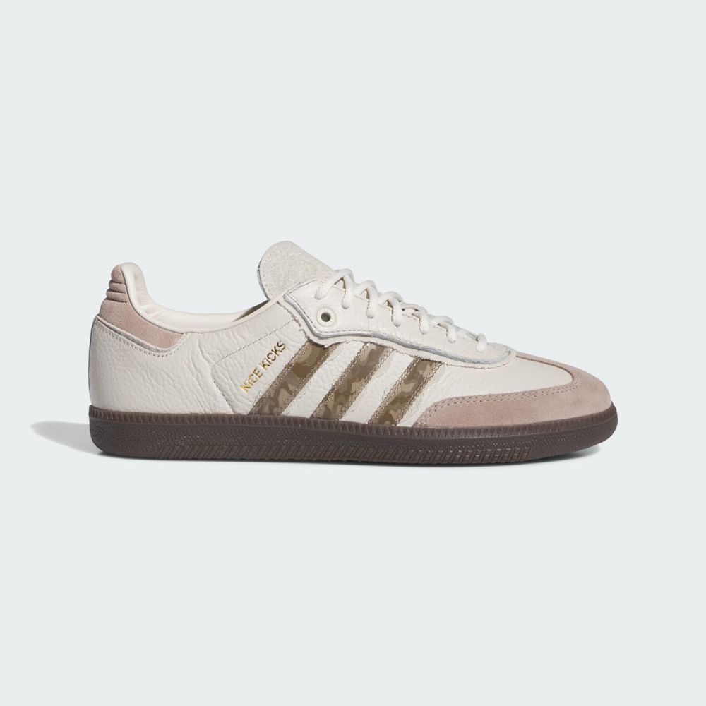 Basket Adidas x Nicekicks Samba Blanche Marron Femme | UMF-23619125