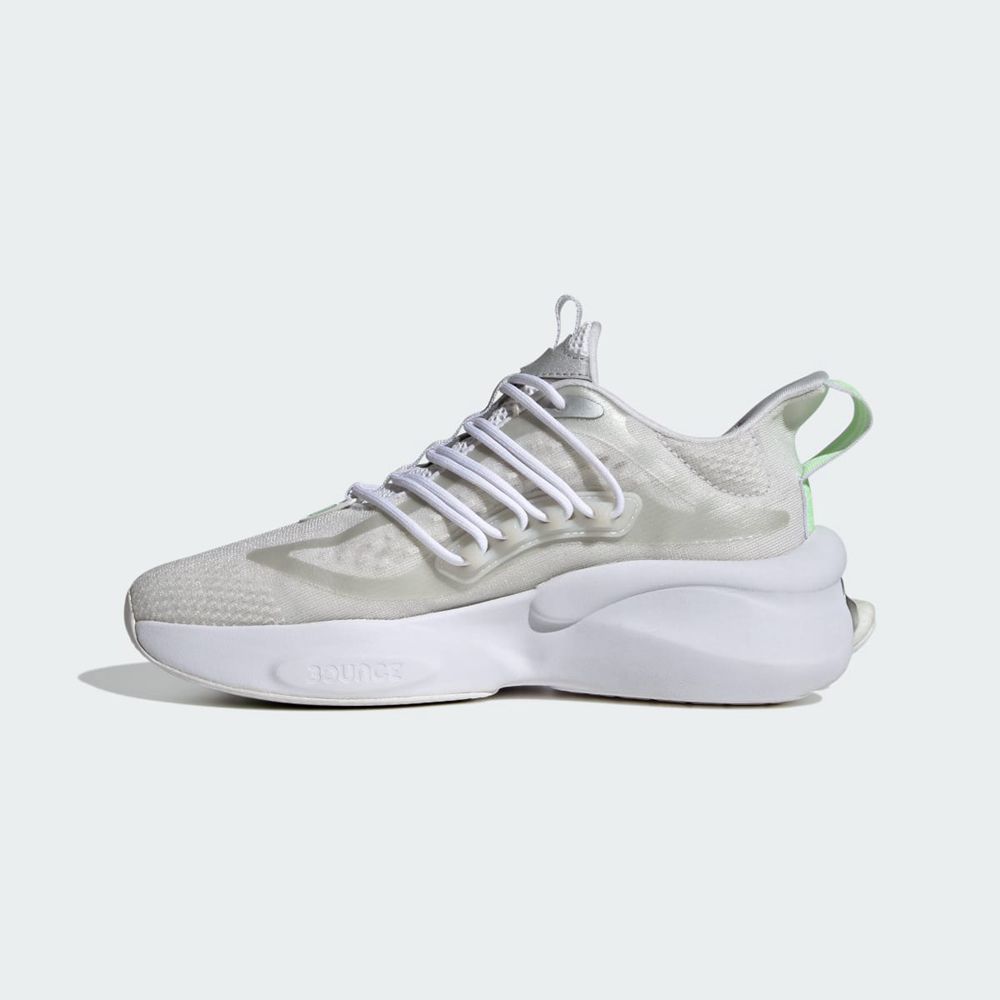 Basket Adidas Alphaboost V1 Blanche Argent Vert Femme | RBP-94769767