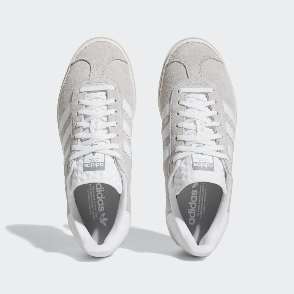 Basket Adidas Gazelle Bold Grise Blanche Femme | ZBG-47206899