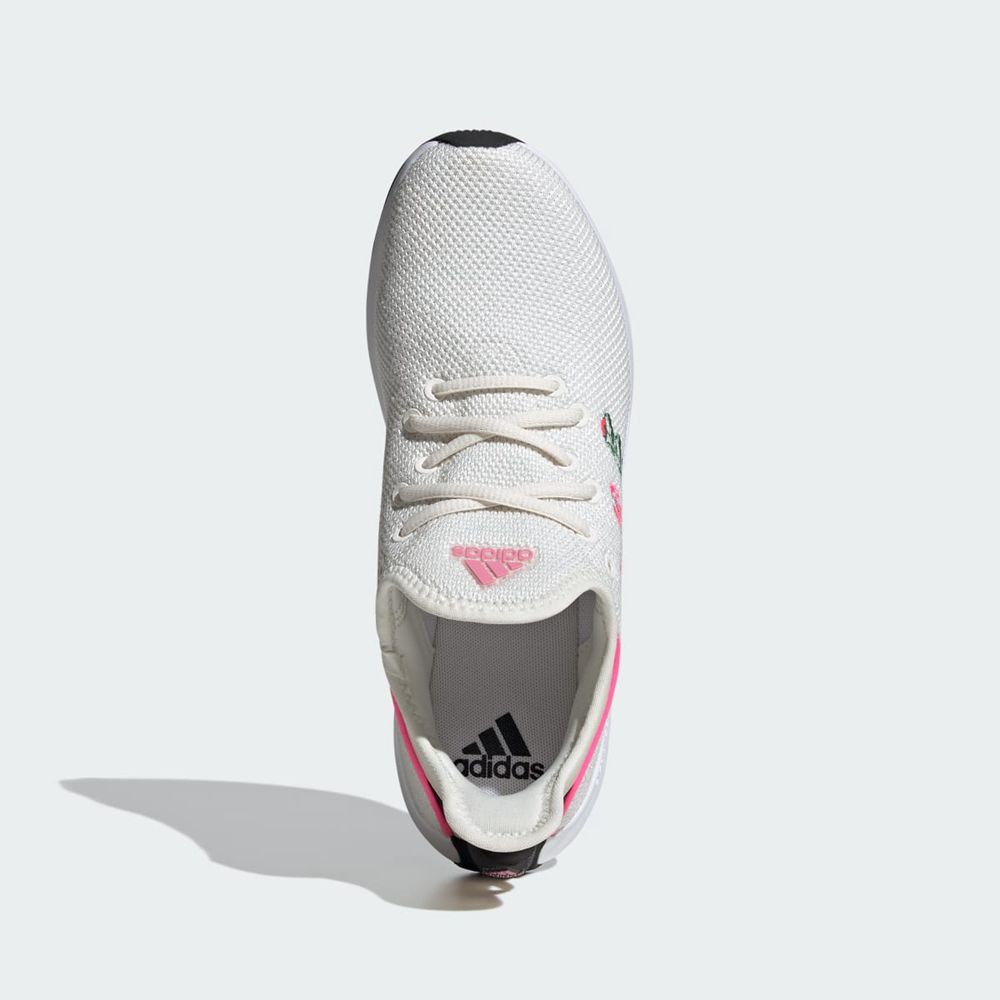 Basket Adidas Cloudfoam Pure Spw Blanche Vert Rose Femme | JBR-43578335