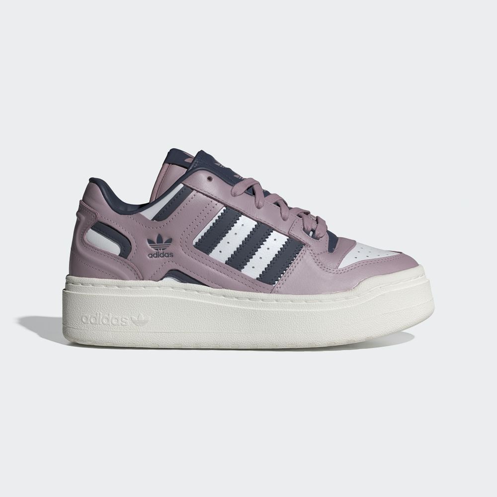 Basket Adidas Forum XLG Blanche Bleu Marine Grise Femme | FWM-53015175