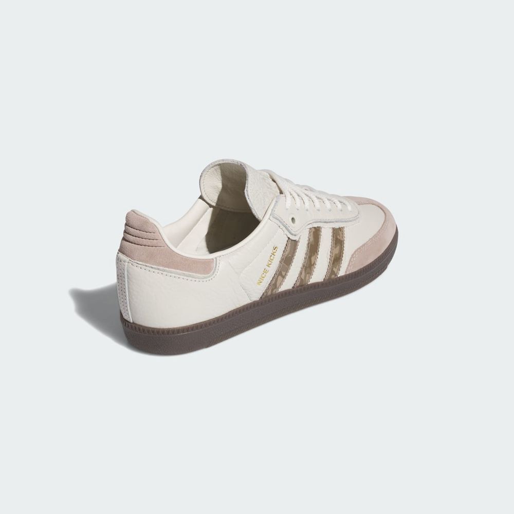 Basket Adidas x Nicekicks Samba Blanche Marron Femme | UMF-23619125