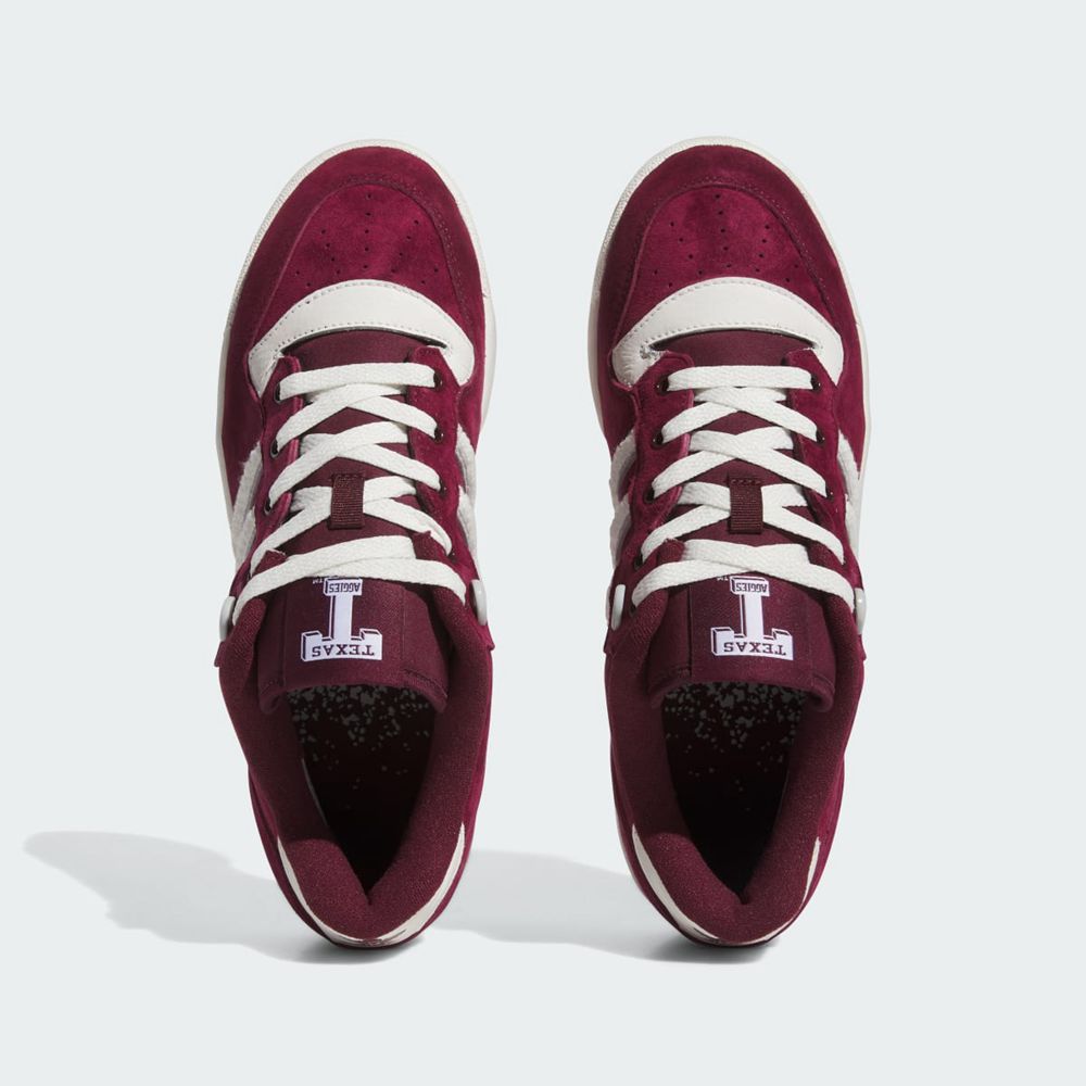 Basket Adidas Texas A&M Rivalry Low Bordeaux Blanche Femme | NIU-99323998