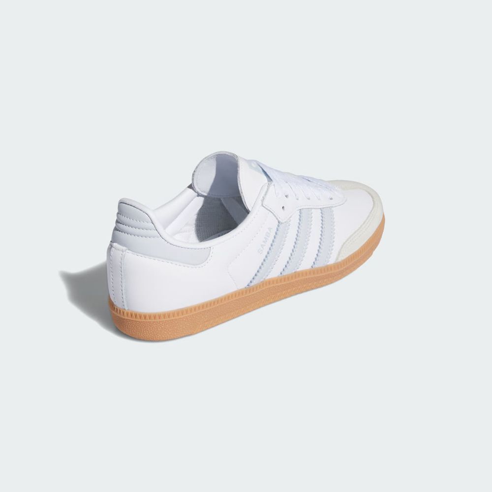 Basket Adidas Samba OG Blanche Bleu Femme | XVZ-58739387