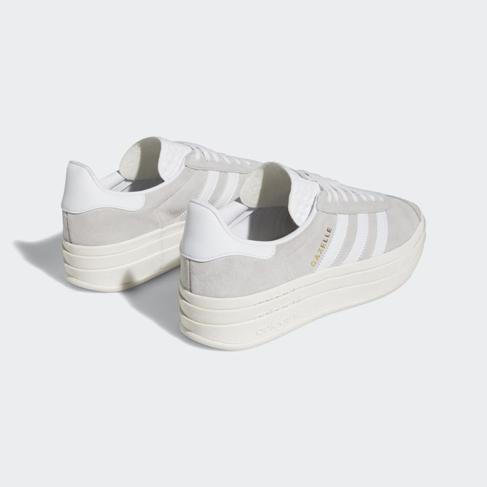 Basket Adidas Gazelle Bold Grise Blanche Femme | ZBG-47206899