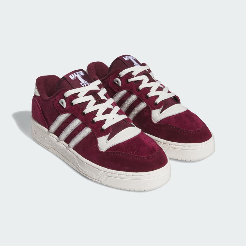 Basket Adidas Texas A&M Rivalry Low Bordeaux Blanche Femme | NIU-99323998