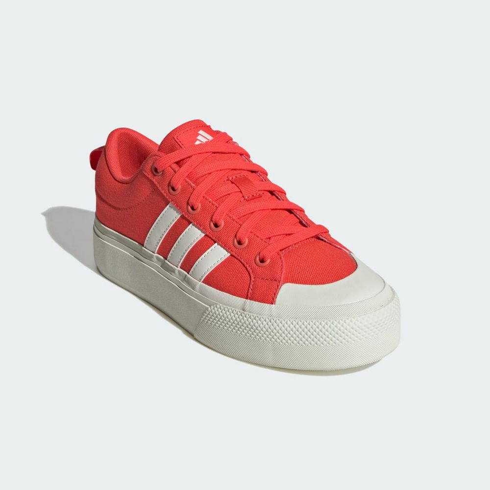 Basket Adidas Bravada 2.0 Platform Rouge Blanche Femme | QET-09597322