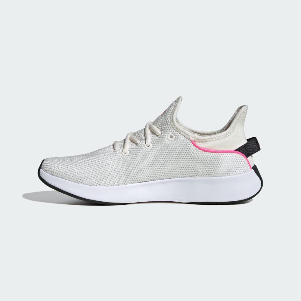 Basket Adidas Cloudfoam Pure Spw Blanche Vert Rose Femme | JBR-43578335