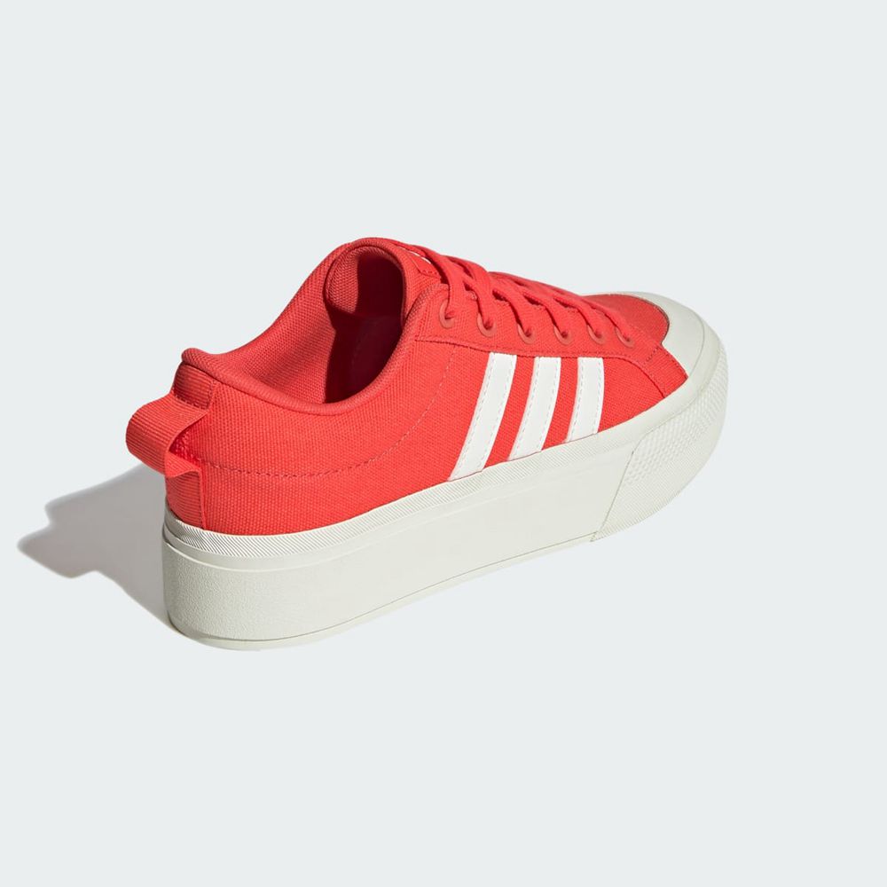 Basket Adidas Bravada 2.0 Platform Rouge Blanche Femme | QET-09597322