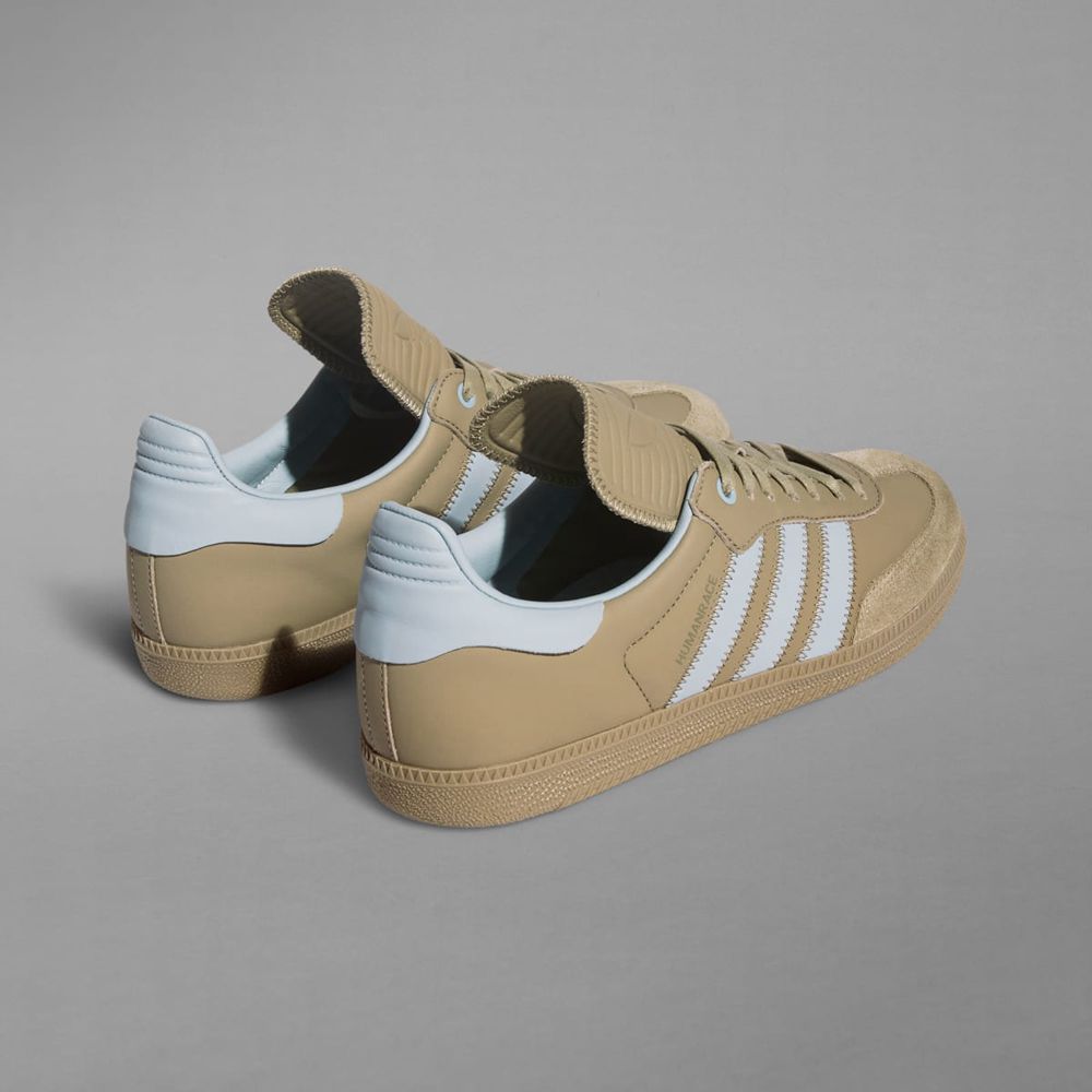 Basket Adidas Humanrace Samba Vert Grise Femme | VLL-43571685