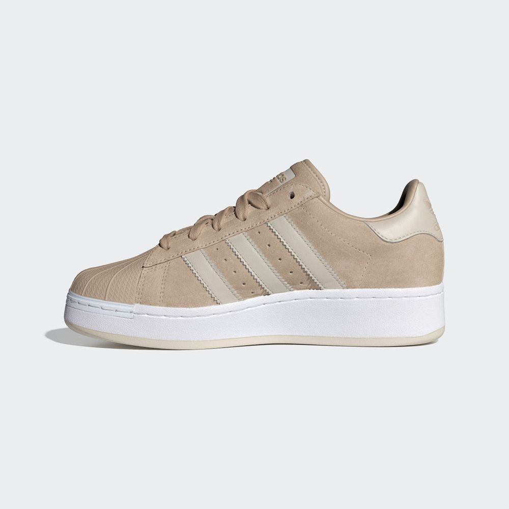 Basket Adidas Superstar XLG Beige Blanche Femme | AVM-03841765