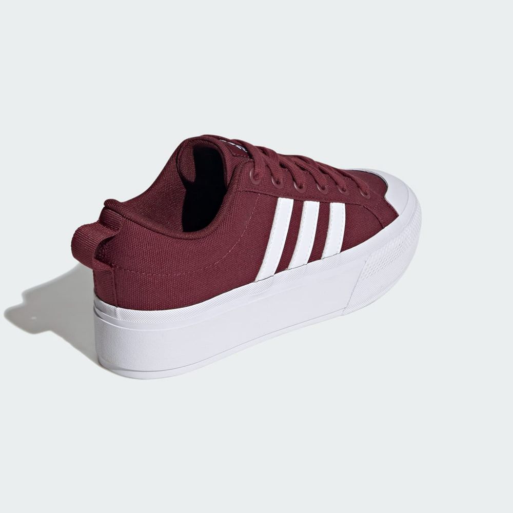 Basket Adidas Bravada 2.0 Platform Bordeaux Blanche Femme | ZUH-99953812