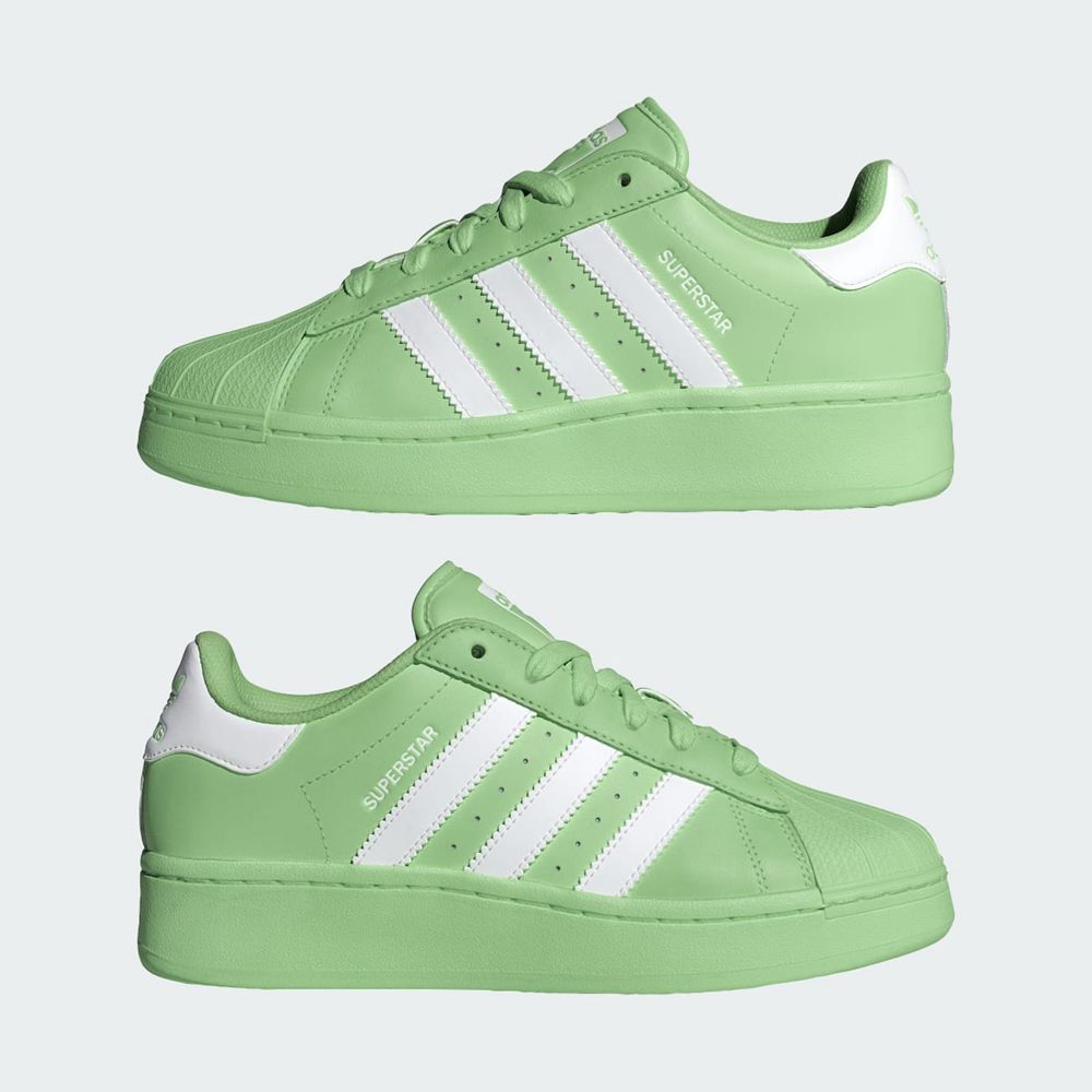 Basket Adidas Superstar XLG Vert Blanche Femme | VHU-33076817