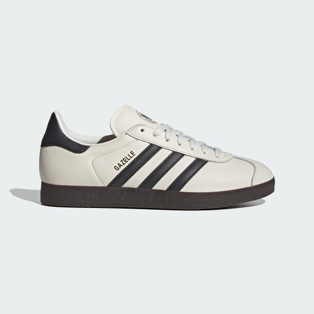 Basket Adidas Gazelle Germany Blanche Noir Femme | DUI-51444710