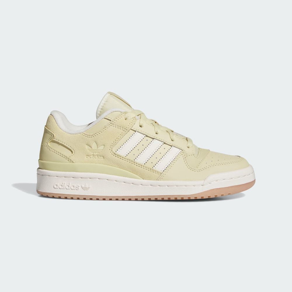 Basket Adidas Forum Low Beige Blanche Femme | GRL-35149623