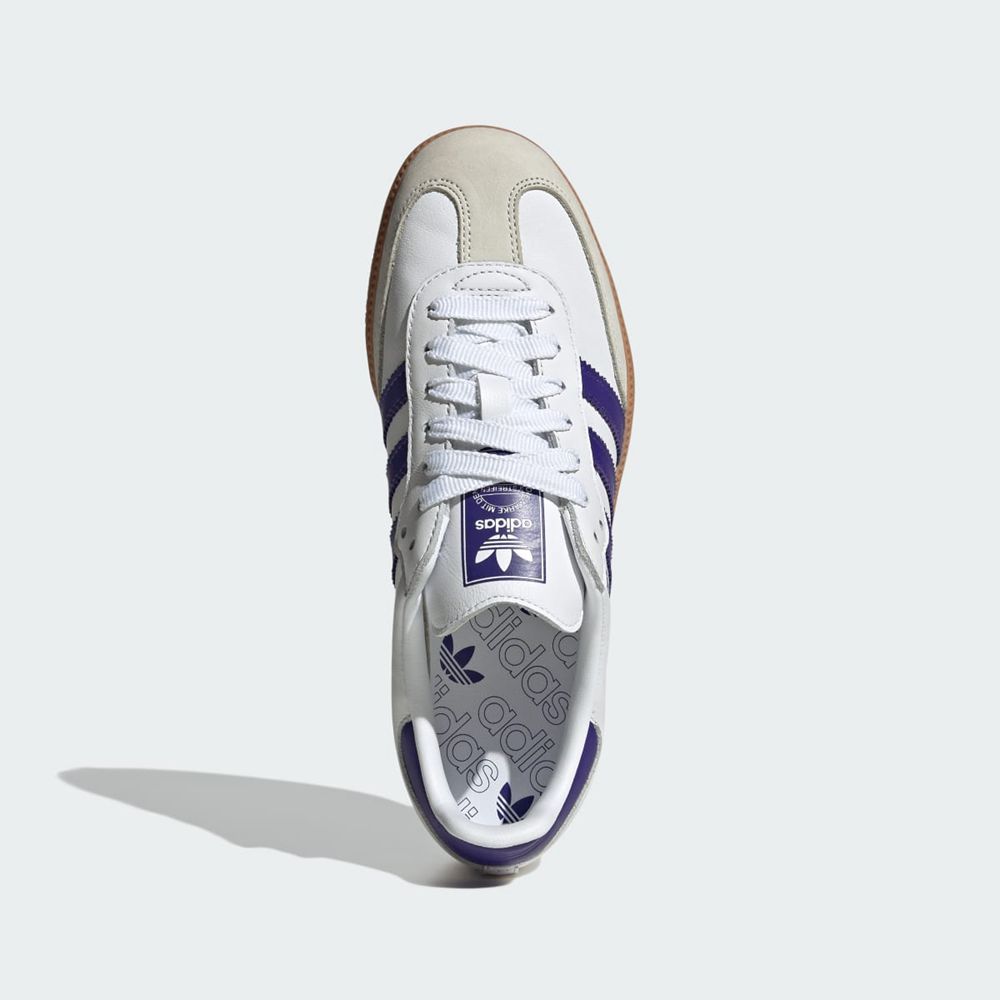 Basket Adidas Samba OG Blanche Violette Femme | NIF-08905311