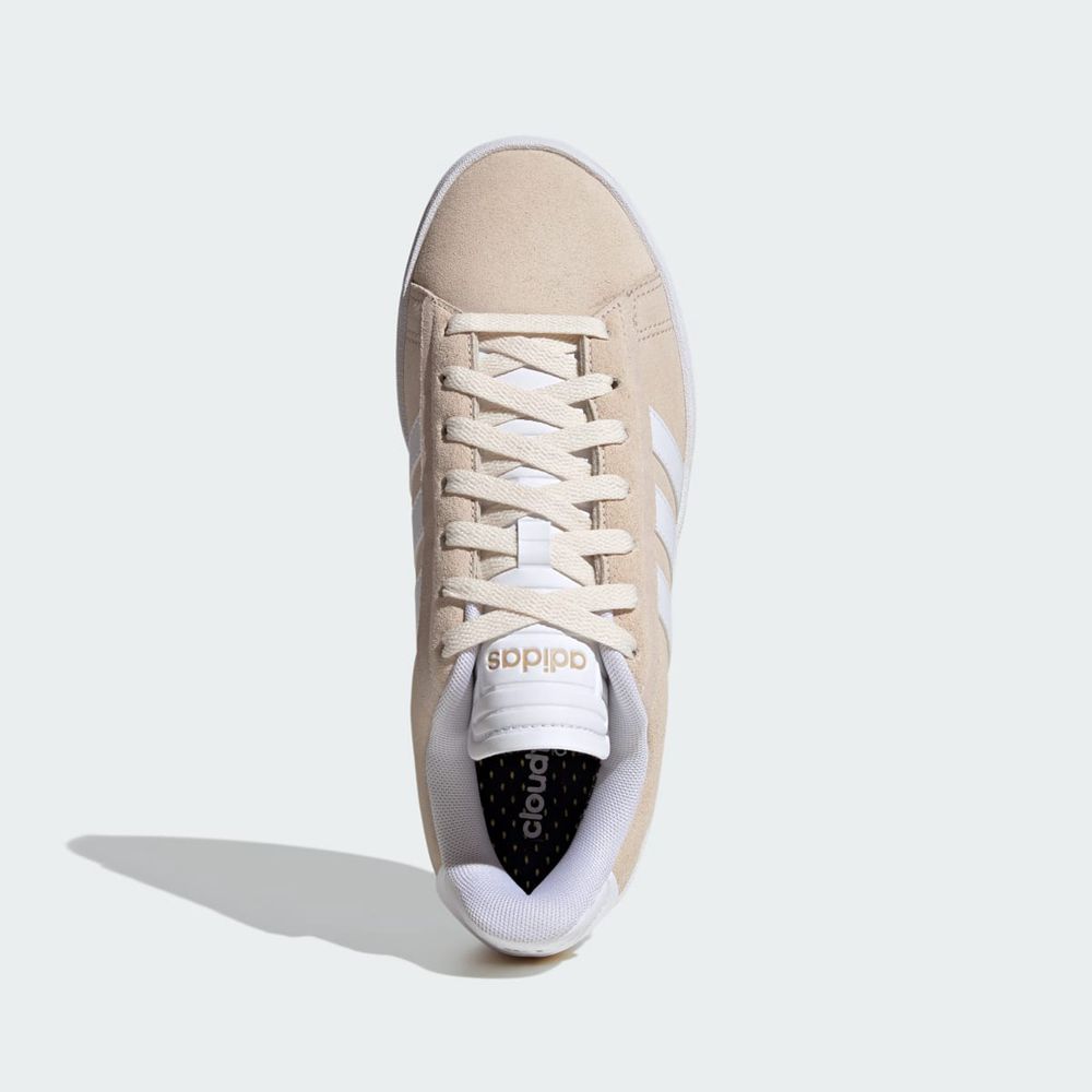 Basket Adidas Grand Court Alpha Blanche Beige Femme | VLQ-92764946