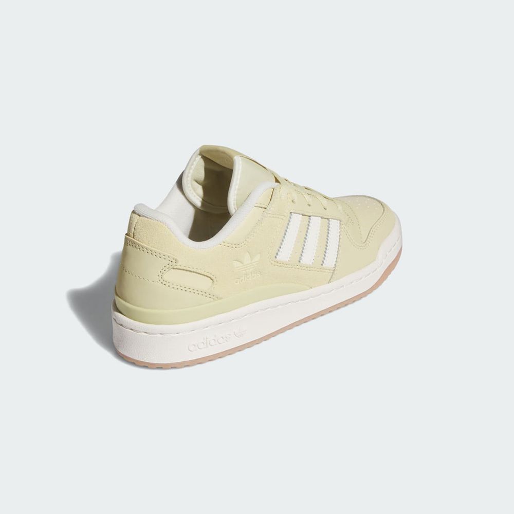 Basket Adidas Forum Low Beige Blanche Femme | GRL-35149623