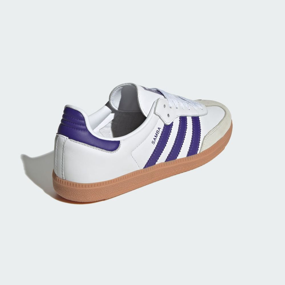 Basket Adidas Samba OG Blanche Violette Femme | NIF-08905311